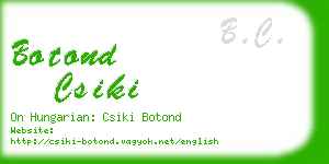 botond csiki business card